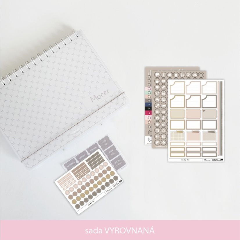 Diář Mocer 2026 - ELEGANTNÍ - diář 2026 varianta: diář 2026 sada VYROVNANÁ