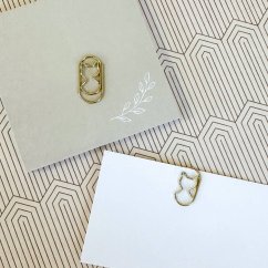 kancelářské sponky - kočka zlatá (5 ks)