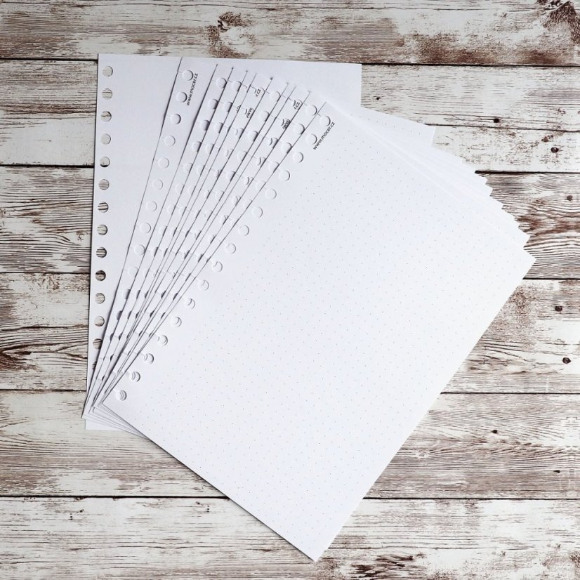 sada náhradních listů tečkovaných