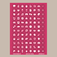 ikonky plánovací tm.růžové
