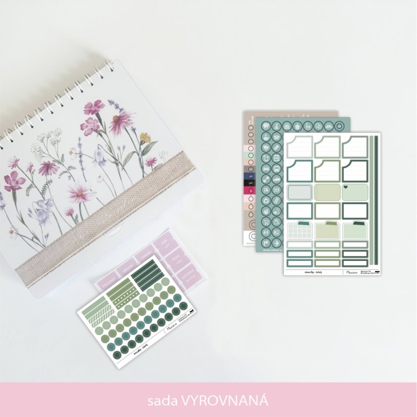 Diář Mocer 2026 - VZKVÉTAJÍCÍ - diář 2026 varianta: diář 2026 sada VÝJIMEČNÁ