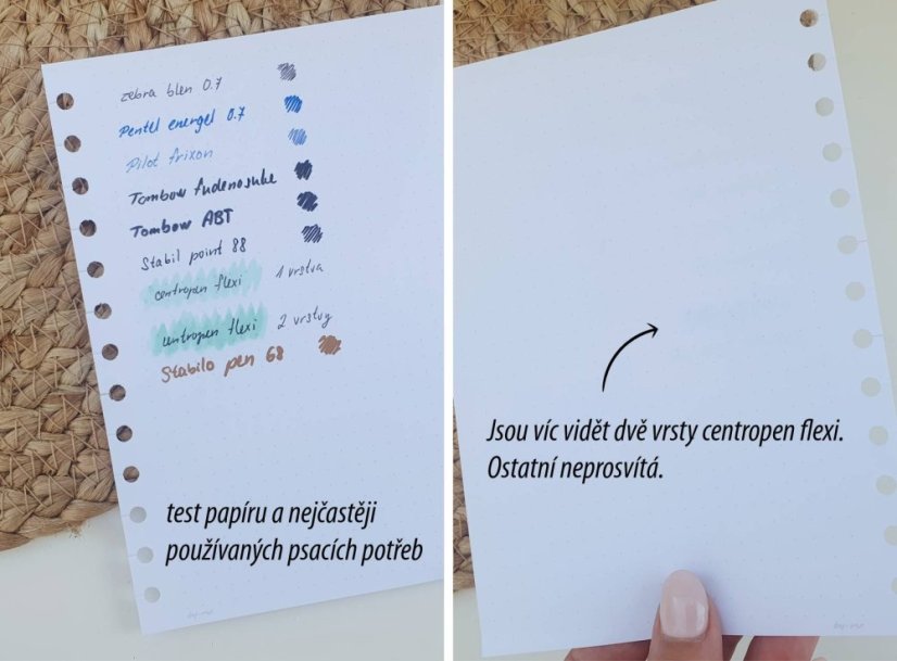 test papíru