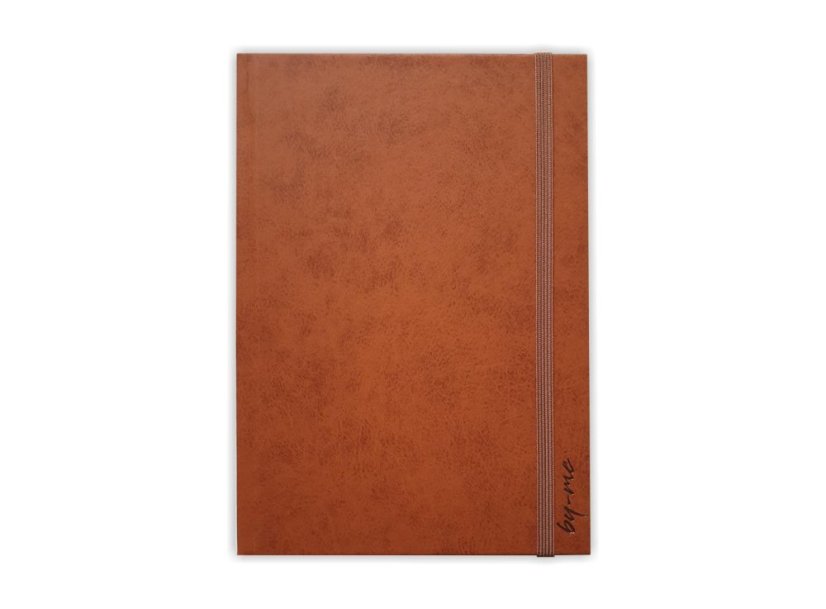 nedatovaný diář - hnědý