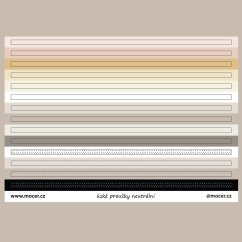 samolepky úzké proužky neutrální