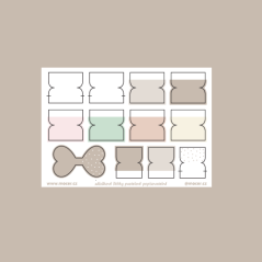 záložkové štítky pastelové popisovatelné