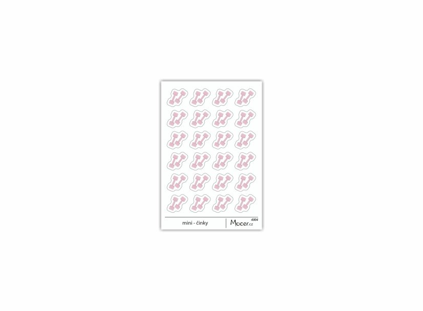 samolepky mini - činka samolepky mini - činka