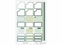 samolepky rámečky - šalvěj