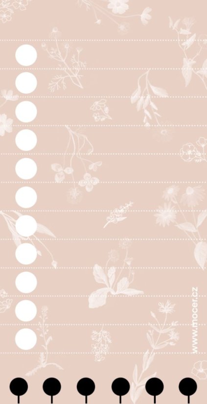 děrované listy květinové