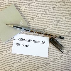 Pentel gelové pero na textil - černé