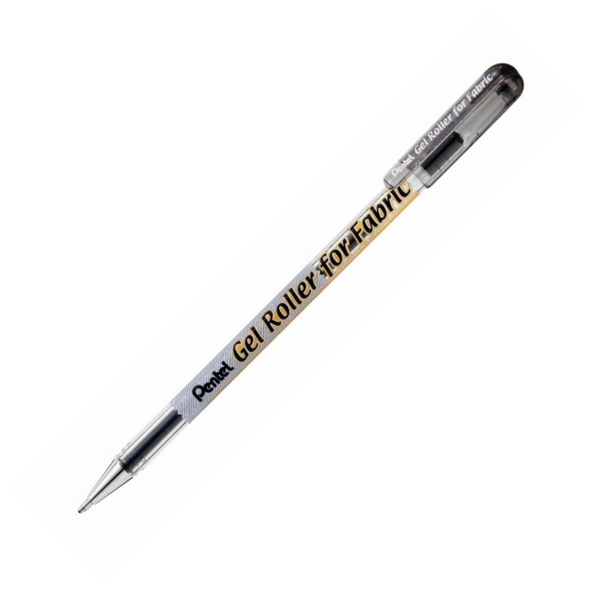 Pentel gelové pero na textil - černé
