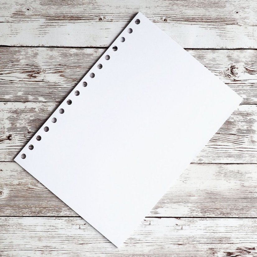 náhradní bílé listy