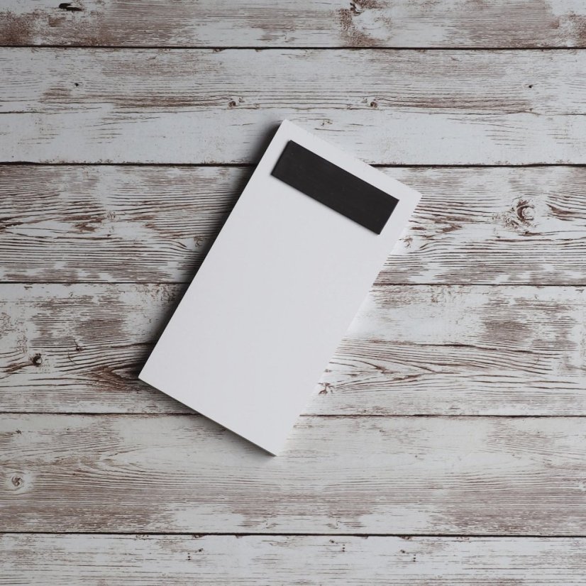 bloček minimalistický - varianta bločku: bloček s magnetem