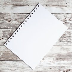 náhradní bílé listy