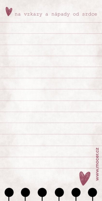 děrované listy srdeční