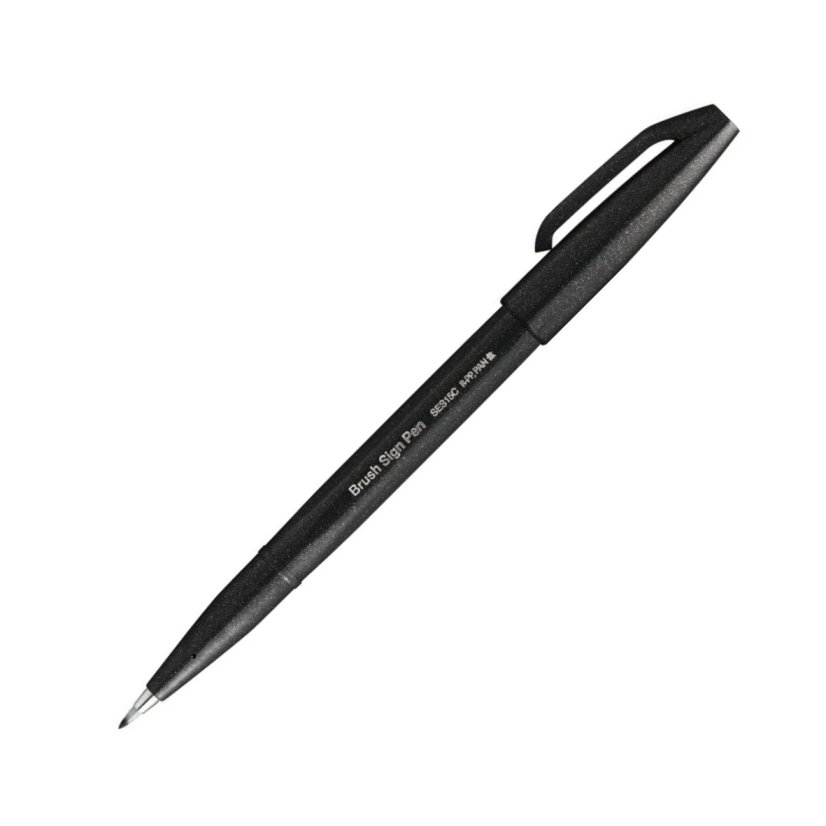 Pentel Brush Sign Pen - černá