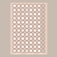 ikonky plánovací starorůžové