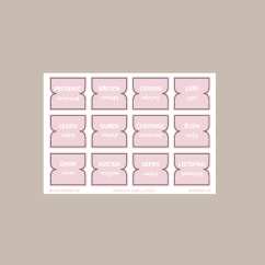 záložkové štítky měsíce sv.růžová