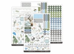 samolepkový kit - zima (arch 6 čísla kulatá)