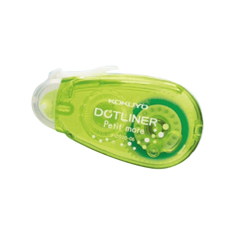 Lepicí strojek KOKUYO DOTLINER Petit (výběr barev) - barva strojku: zelená