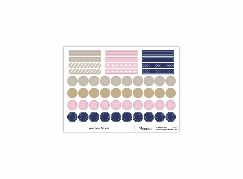 samolepky kroužky - mocer