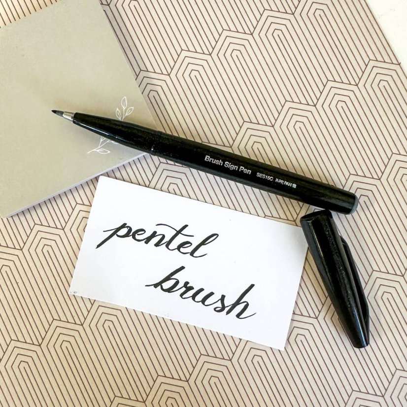 Pentel Brush Sign Pen - černá