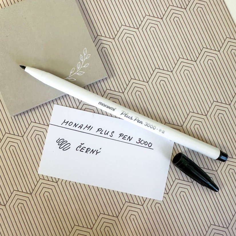 Popisovač Monami Plus Pen 3000 - černý