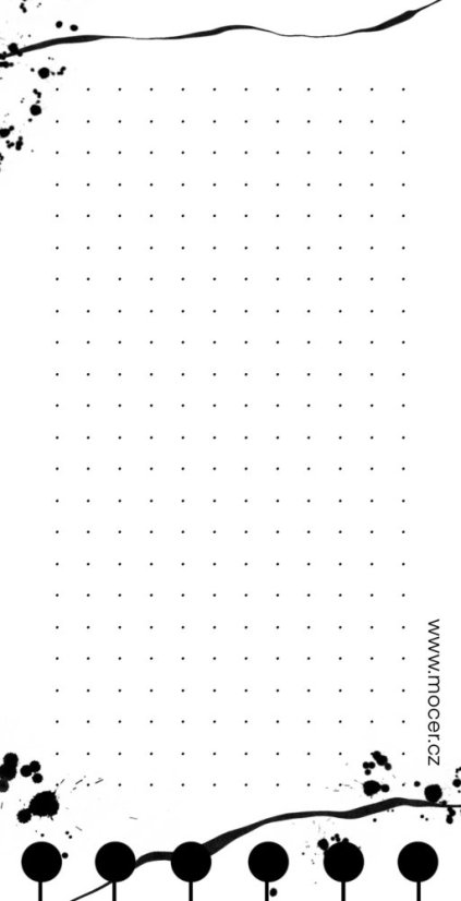 děrované listy minimalistické